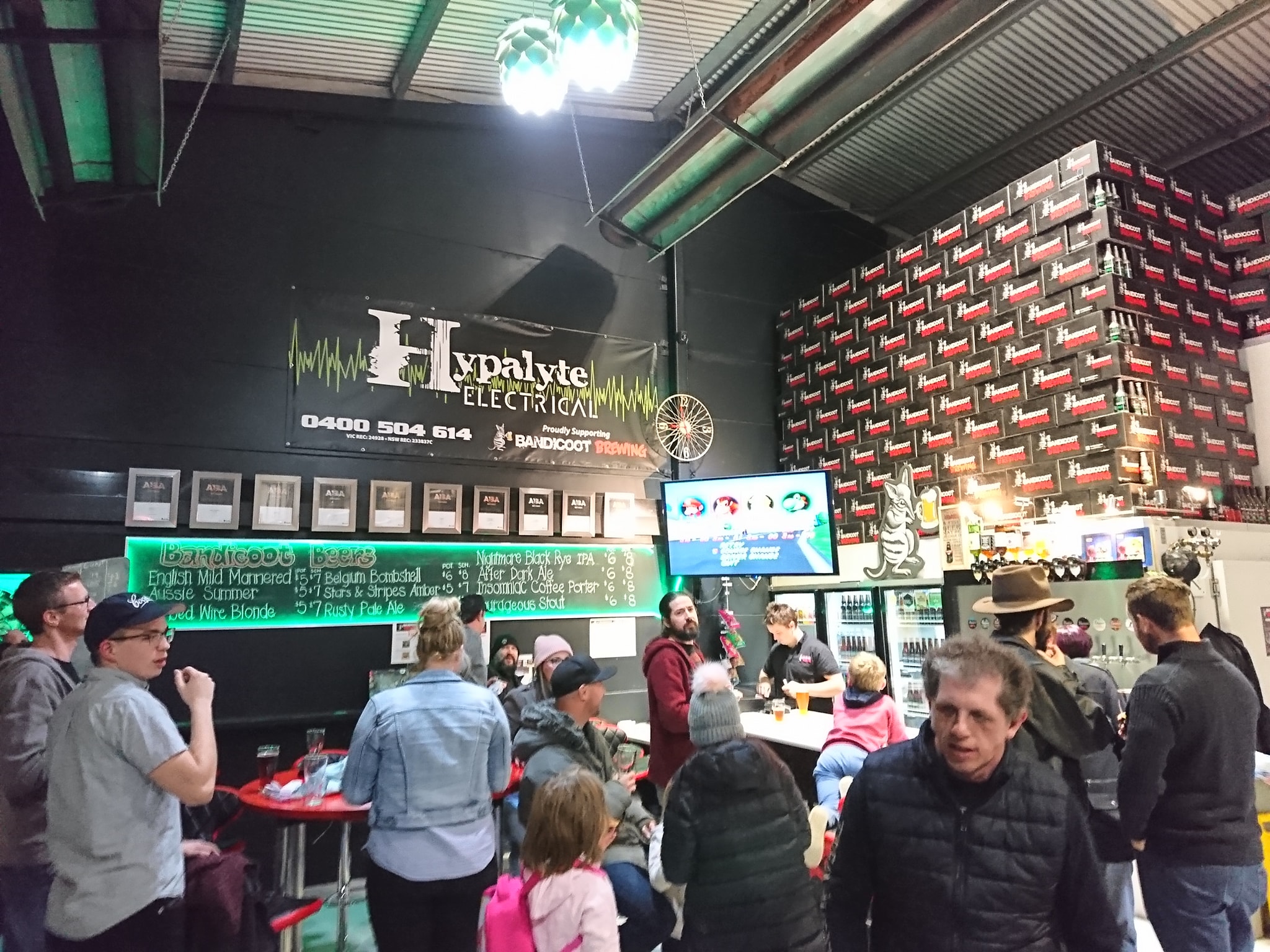 The Bandicoot brewery in full swing